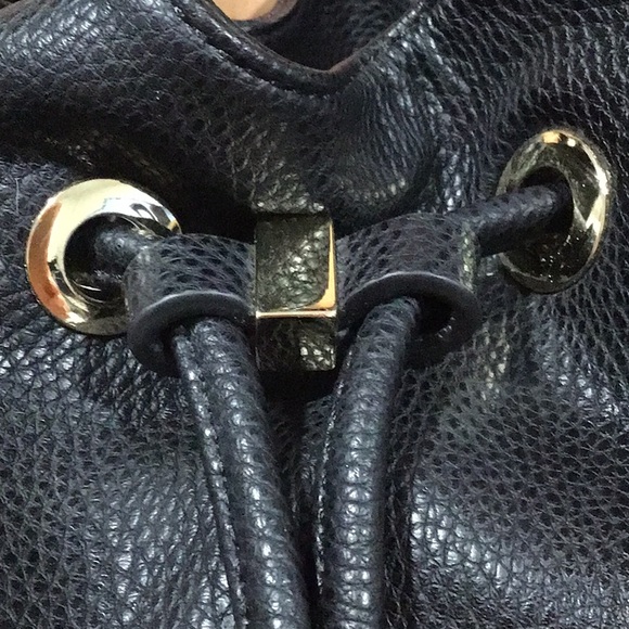 Dream Control Drawstring, Grommeted Shoulder Bag/Handbag, Black - Picture 9 of 13